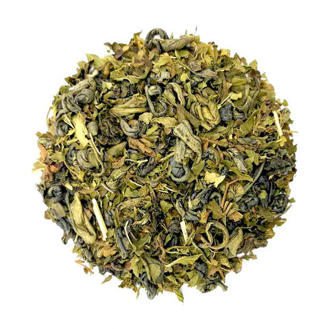 PEPPERMINT GREEN LOOSE LEAF TEA